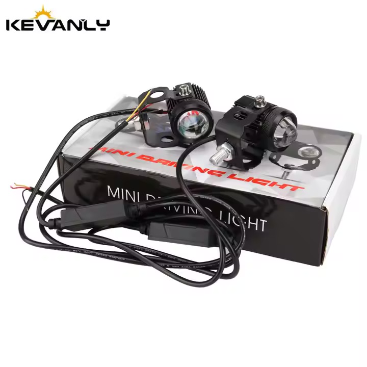 Miniatura 2 de Par Faros De Lupa Led Moto